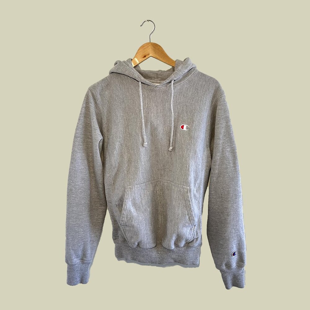 Champion Double Weave Grey Hoodie